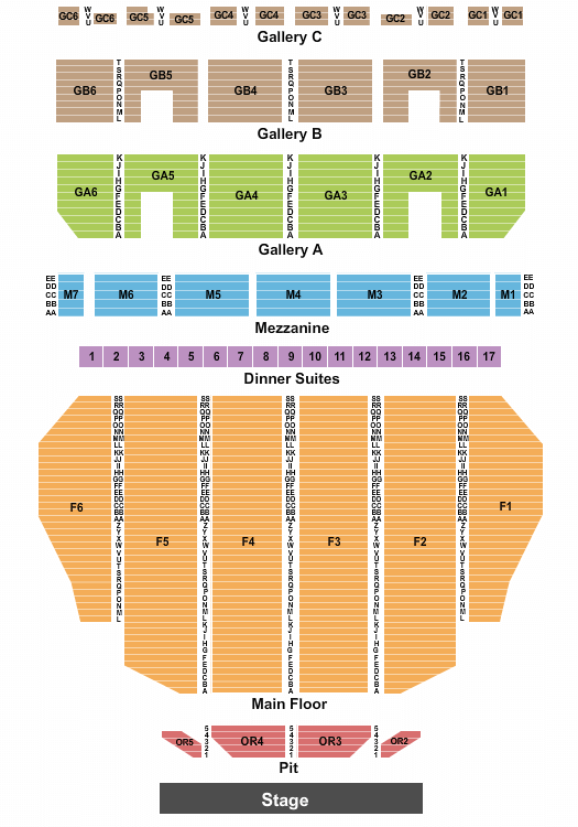 Fox Theatre Tina Fey Seating Chart